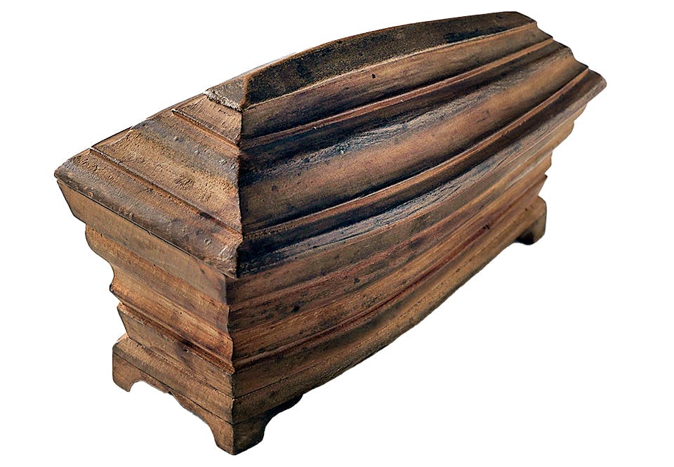 likkista 1730 tal Likkista från 1730-talet.